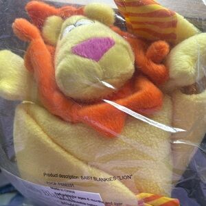 Baby Blankies Lion Plush blanket